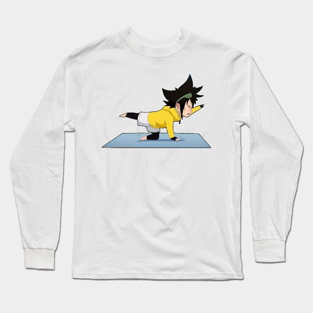 Ultimate Yoga Pose Long Sleeve T-Shirt by crownc_stuff